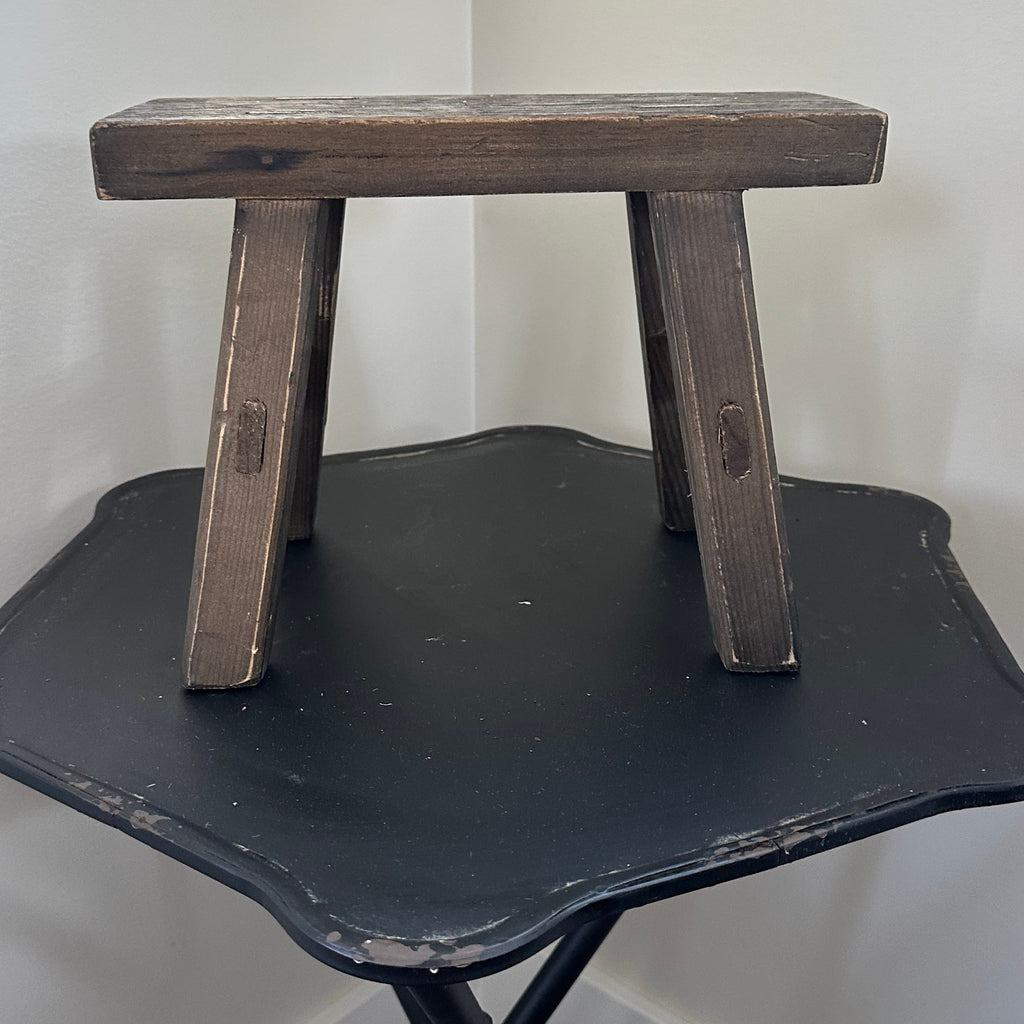 10" Rustic Handmade Mini Stool