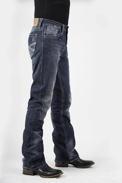 Stetson 1014 Fit Destructed (Medium Wash) - Men's Jeans