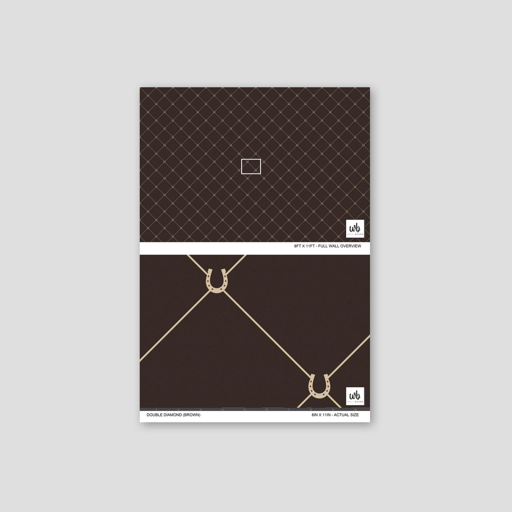 Double Diamond (Brown) Wallpaper