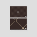 Double Diamond (Brown) Wallpaper
