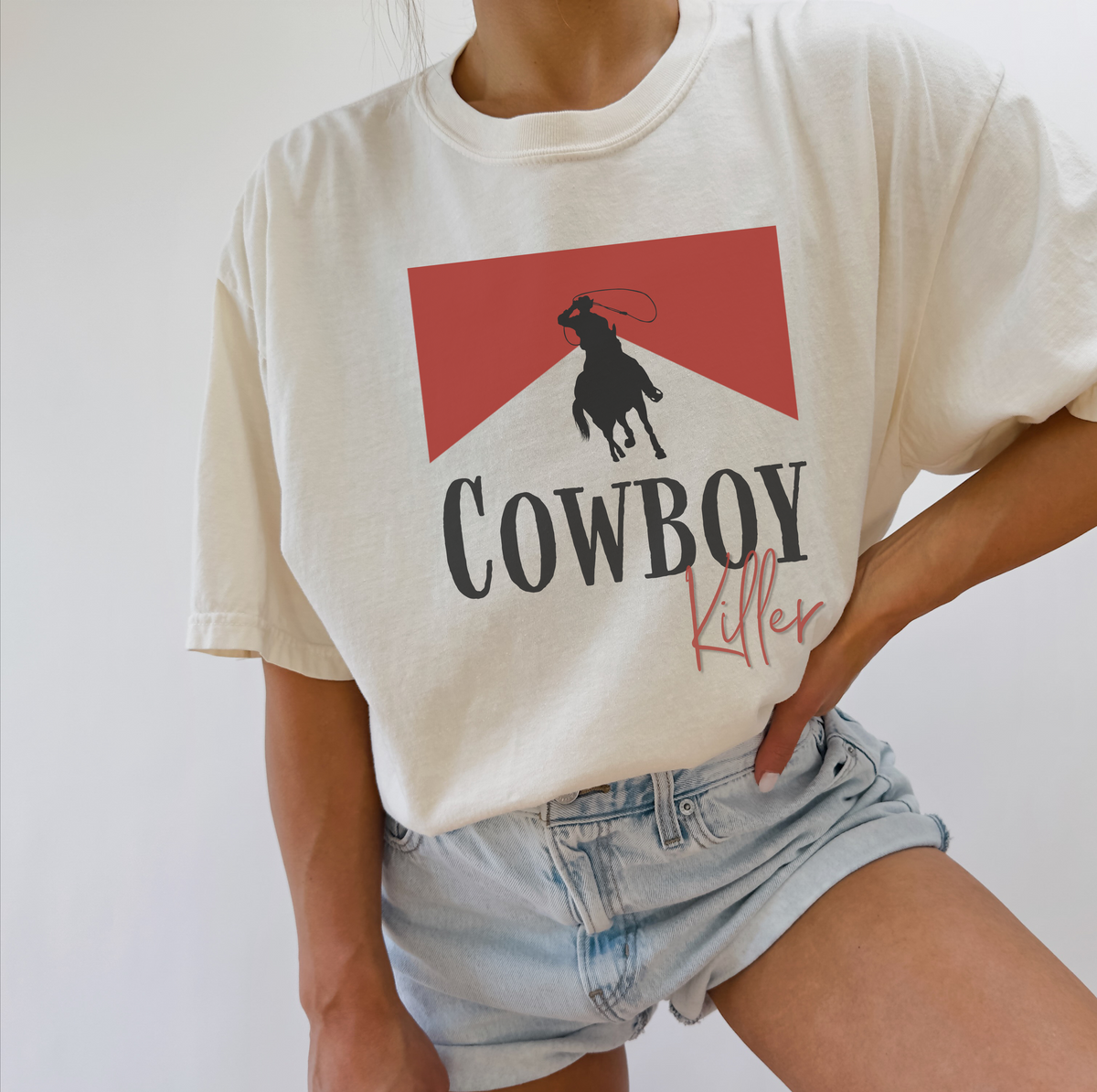 Cowboy Kill Graphic Tee | Western T-Shirt Heavyweight Cotton Shirt