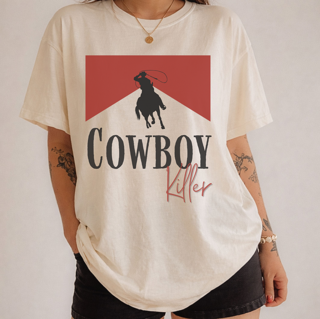 Cowboy Kill Graphic Tee | Western T-Shirt Heavyweight Cotton Shirt