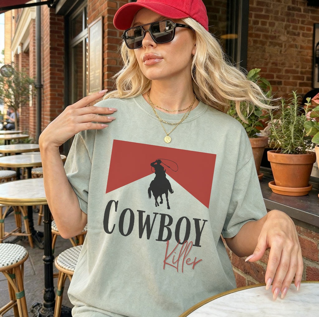 Cowboy Kill Graphic Tee | Western T-Shirt Heavyweight Cotton Shirt