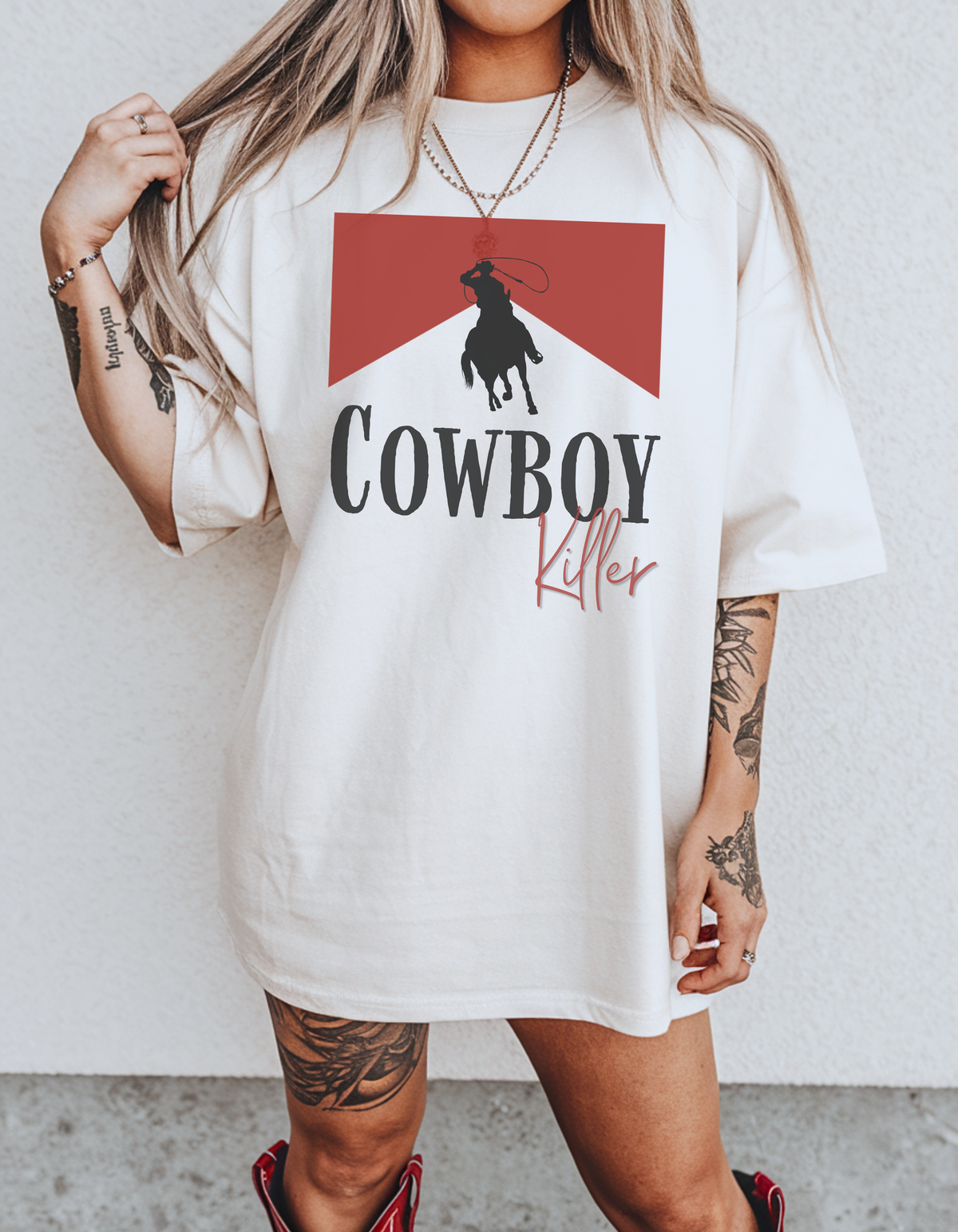 Cowboy Kill Graphic Tee | Western T-Shirt Heavyweight Cotton Shirt