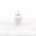 White Textured Ginger Jar - Three Sizes