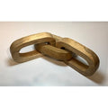 3 LINK CHAIN WOOD - TABLE DECOR