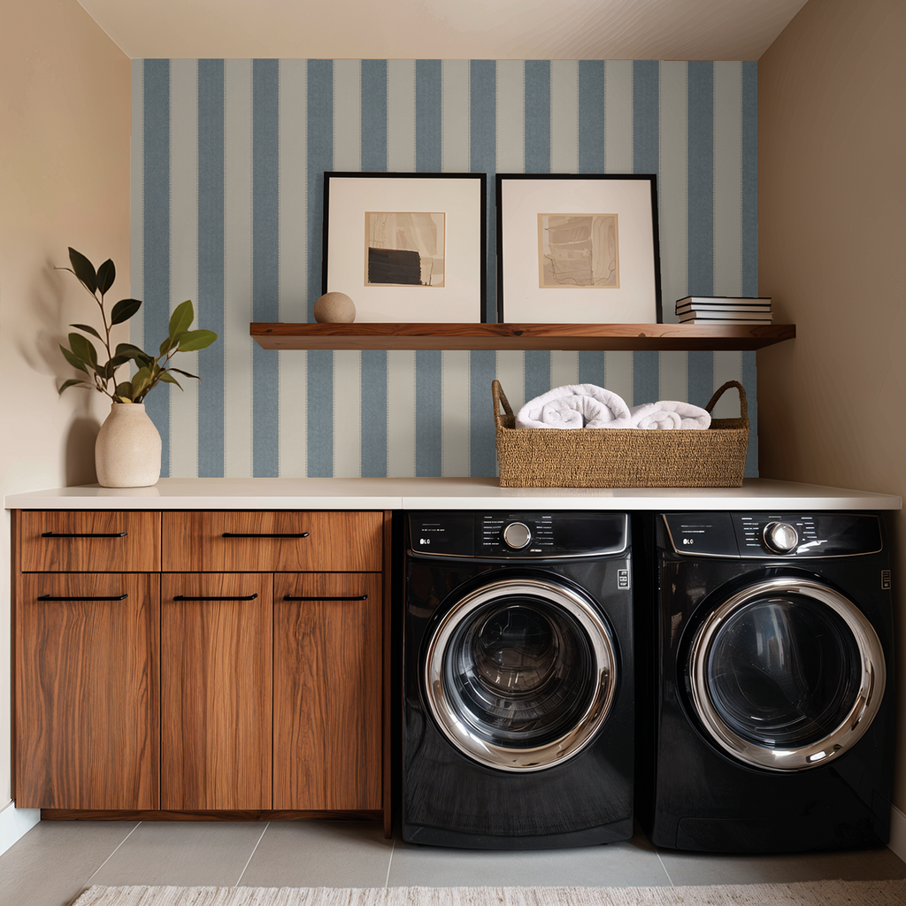 Amy (Blue) Wallpaper - 8 FT H X 11 FT W P&S