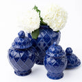 Navy Textured Ginger Jars - Three Sizes