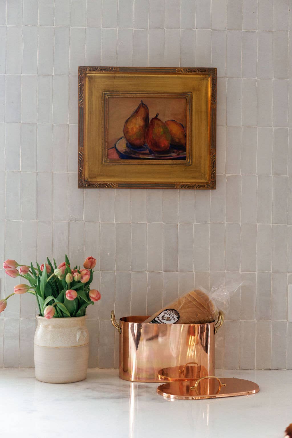 Copper Bread Box with Brass Handles – Vintage Kitchen Storage