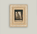 Glowing Christmas Tree Framed Vintage Art
