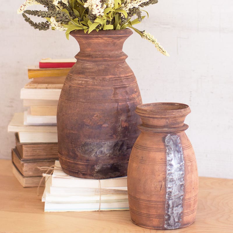 Mango Wood Urns - 2 Sizes Available