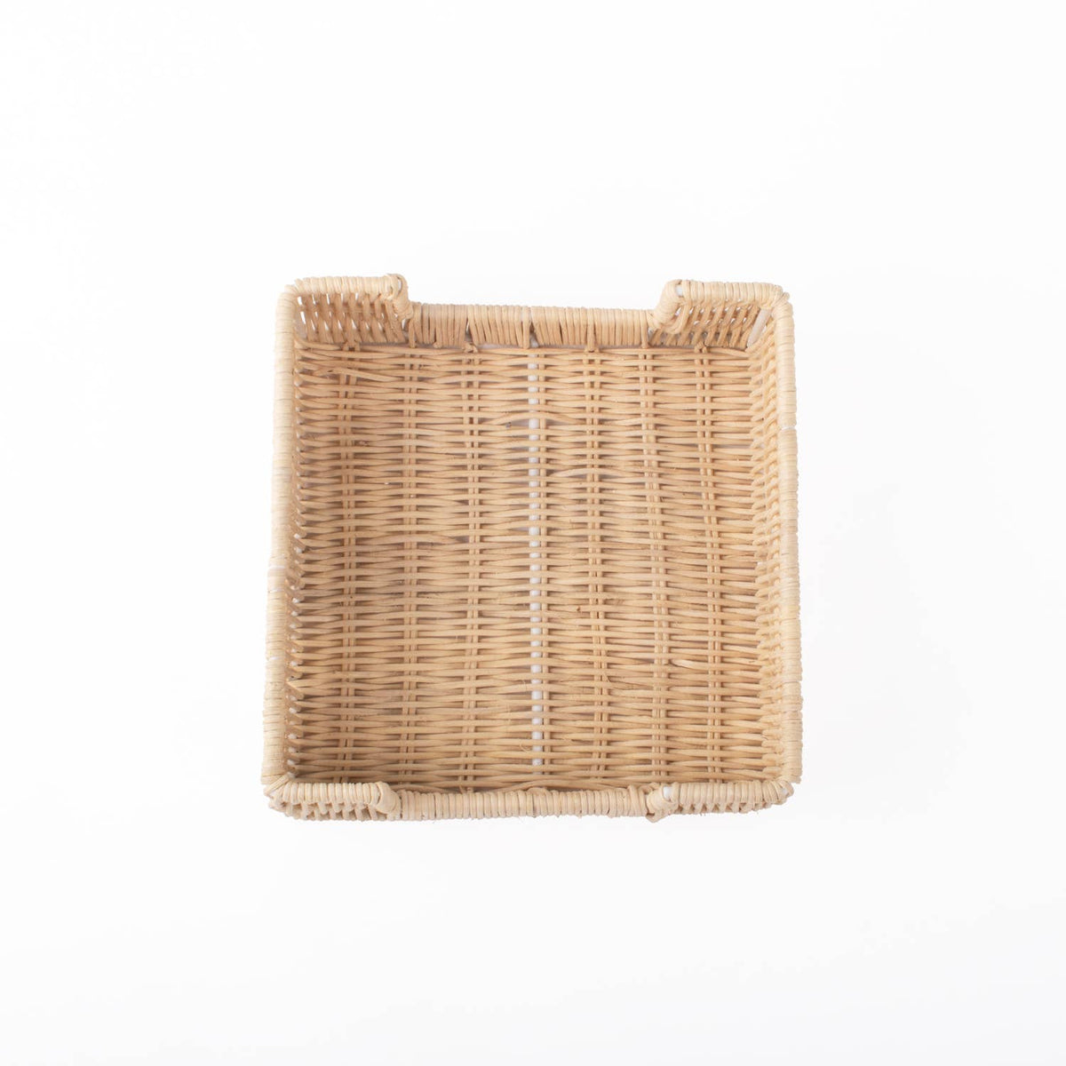 Natural Rattan Beverage Napkin Tray 6" x 6"