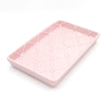 Pink Textured Guest Towel Tray