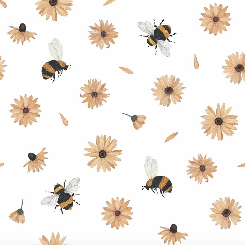 Bumble (White) Wallpaper