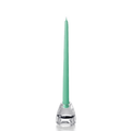 Aqua Green Hand-Dipped Taper Candles - Box of 12 | Unscented