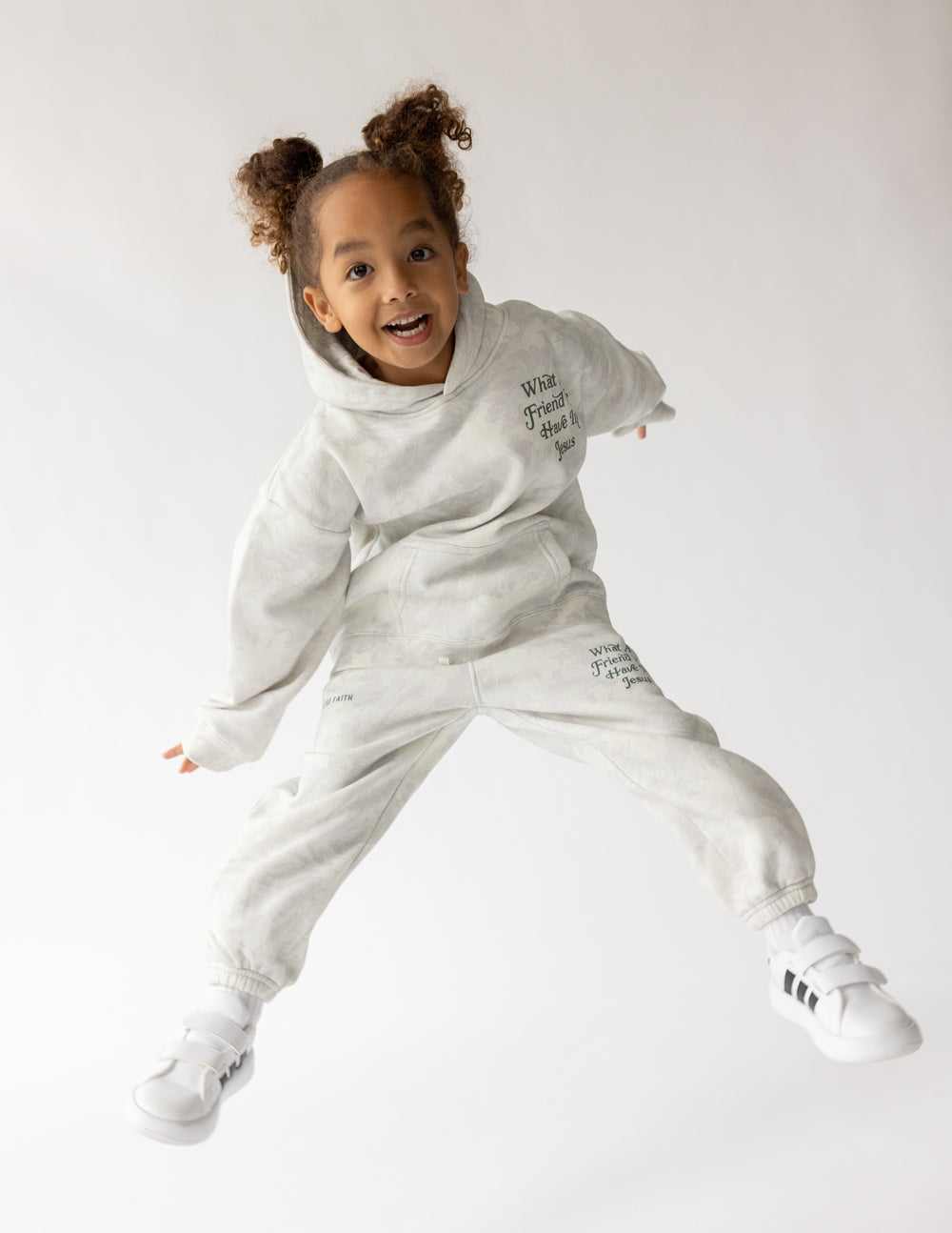 What a Friend in Jesus Camo Kids Hoodie