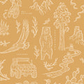 Adventure Awaits (Orange) Wallpaper