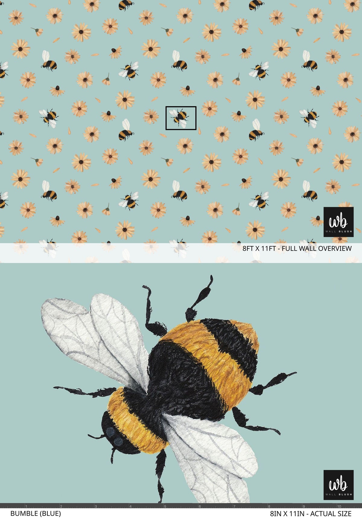 Bumble (Blue) Wallpaper