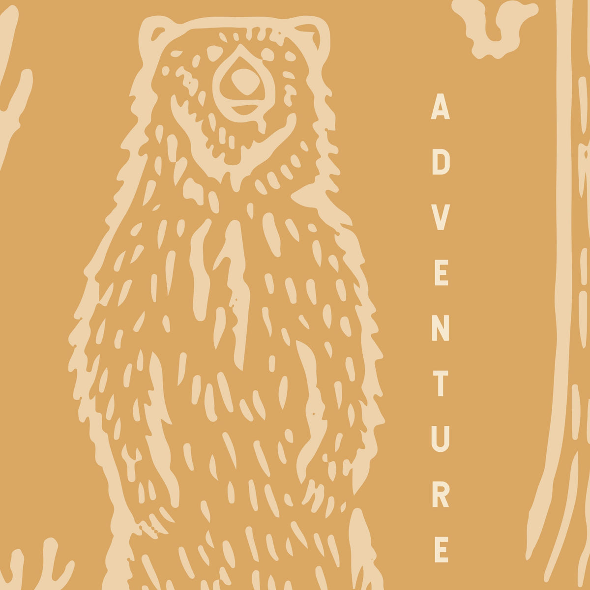 Adventure Awaits (Orange) Wallpaper - 8 FT H X 23.75 FT W LUXE P&S