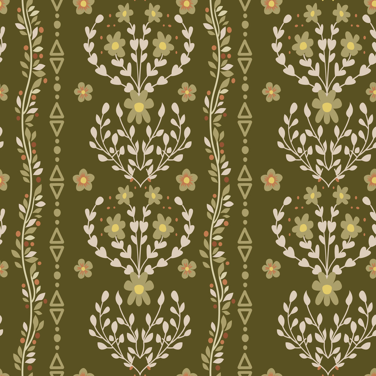 Beacon Meadow (Green) Wallpaper - 8 FT H X 17.4 FT W LUXE P&S