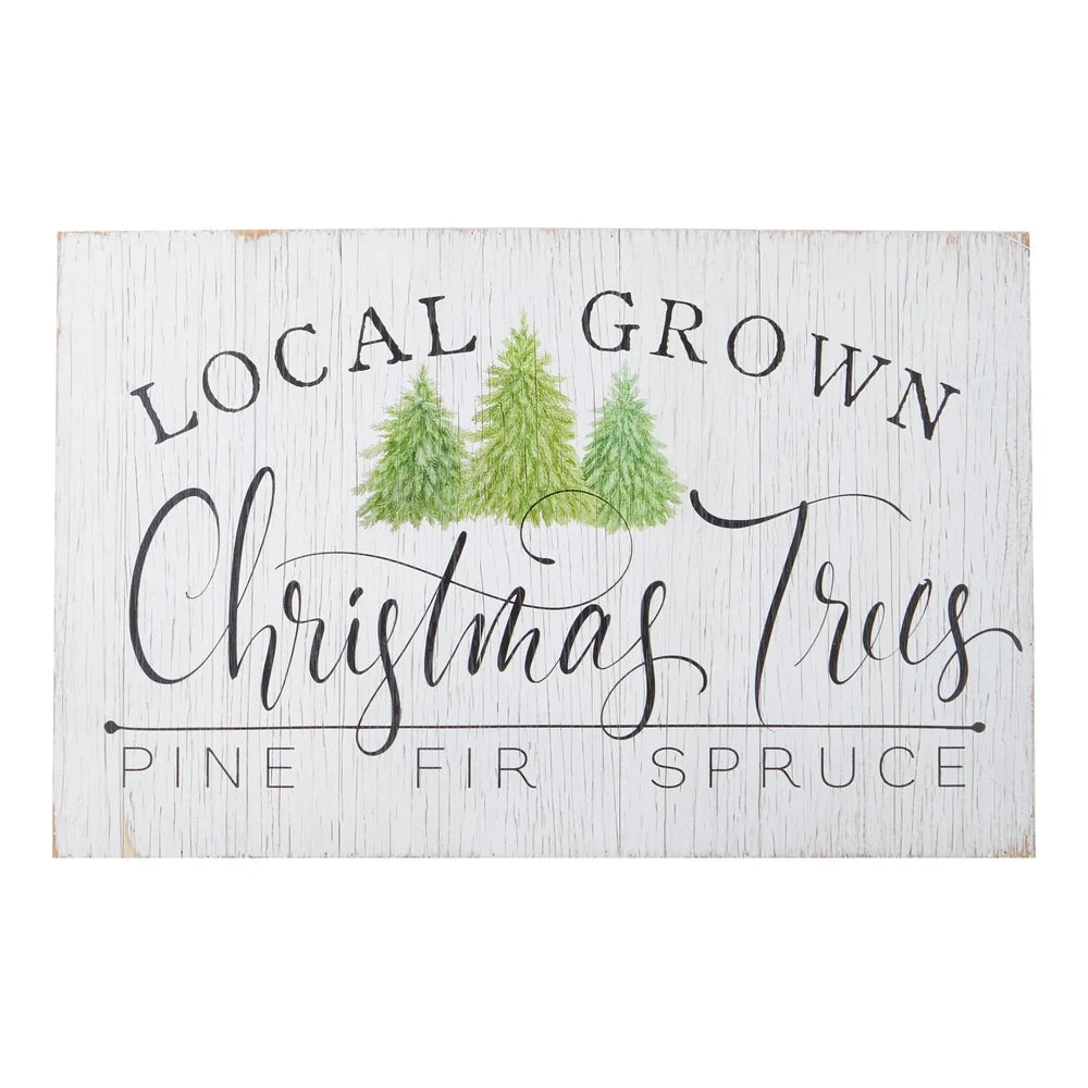 Local Grown Christmas Trees Picture – 29" L x 1.75" W x 18" H