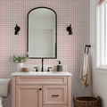 Simply Gingham Small (Mauve) Wallpaper
