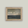 Ocean View Framed Antique Art | Coastal Canvas Wall Decor