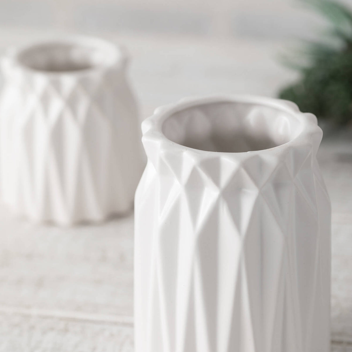 Origami Geometric Vases - Set of Two