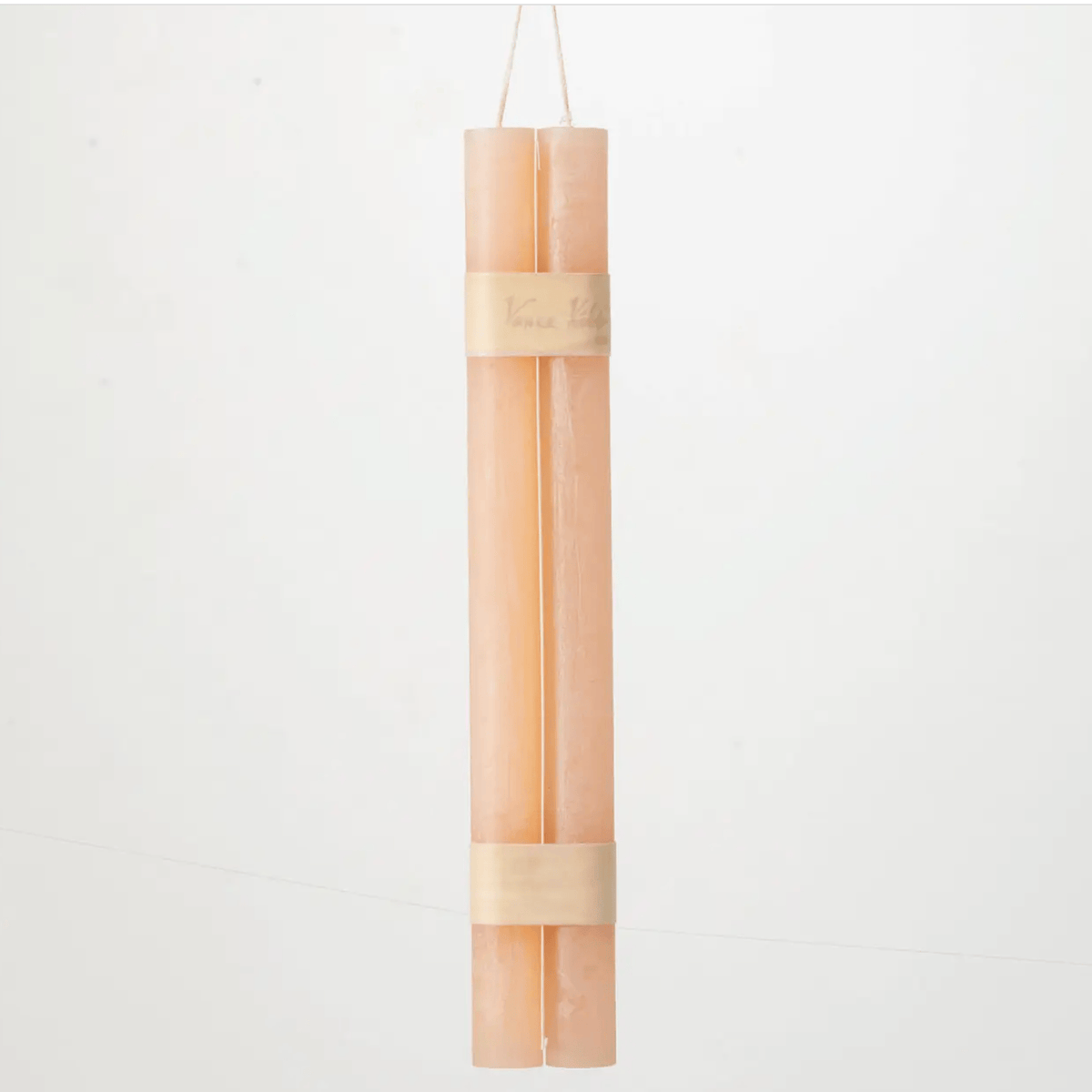 Pink Sand Hanging Taper Candles, Set of 2