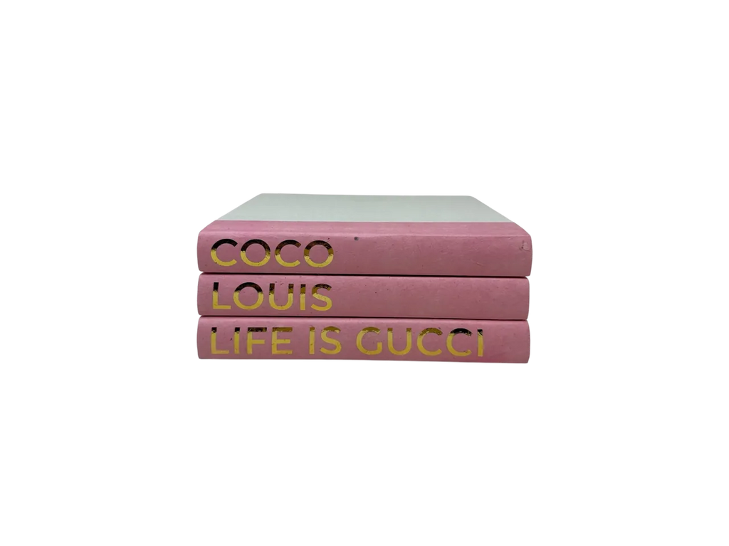 3 Vol Coco, Louis, LIG on Light Pink/ Off-White Covers / 9.5"