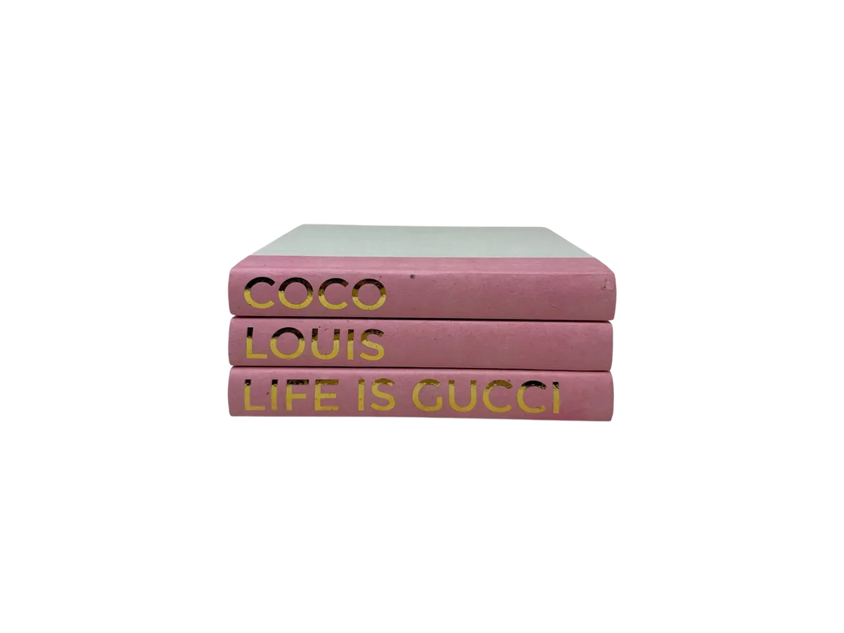 3 Vol Coco, Louis, LIG on Light Pink/ Off-White Covers / 9.5"