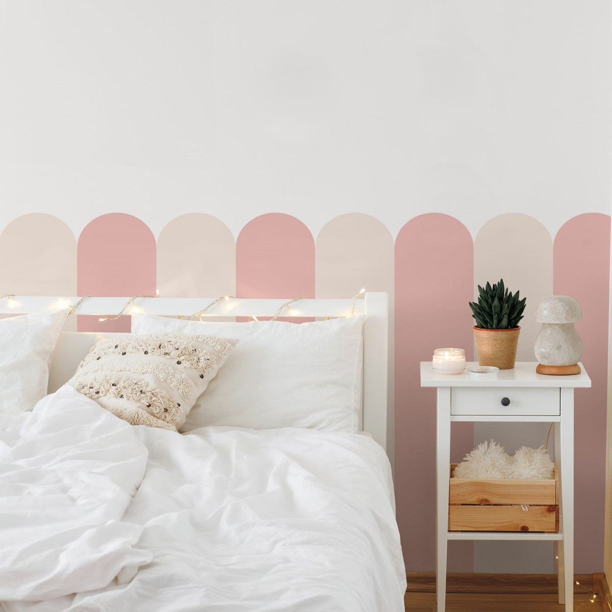 Playful Pickets (Pink) Wallpaper - 4 FT H X 50.5 FT W LUXE