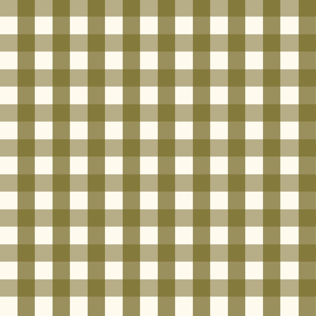 Willowside Gingham (Olive) Wallpaper