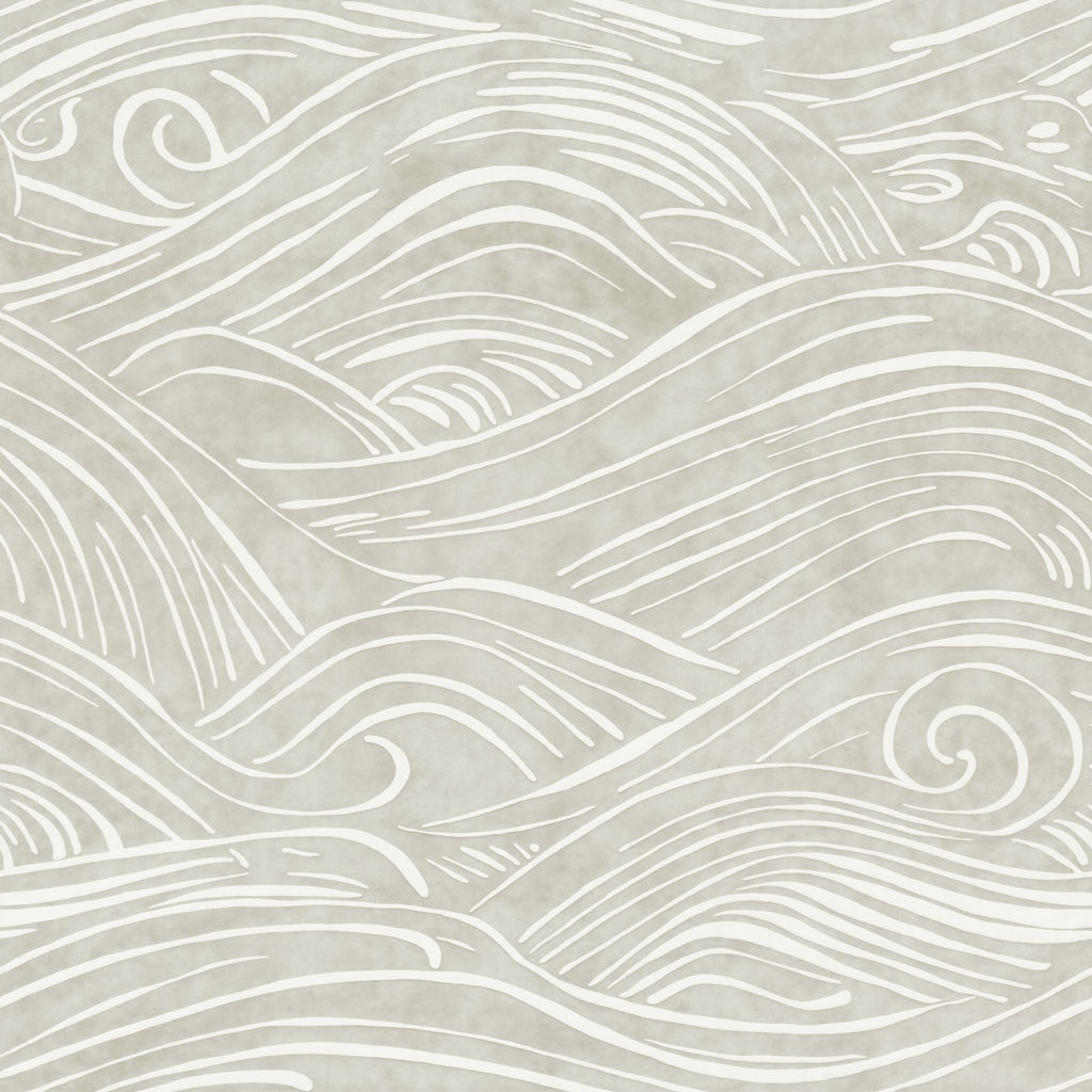 Offshore (Gray) Wallpaper - 10 FT H X 11 FT W LUXE