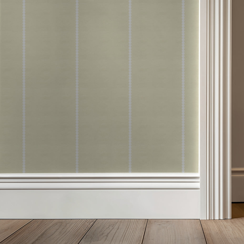 Pinstripe Dot (Yellow) Wallpaper
