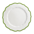 Stella Scalloped Verde Dinner Plate 10.75" - Caskata Heirloom Porcelain