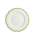 Stella Scalloped Verde Salad Plate 8.25" - Caskata Heirloom Porcelain
