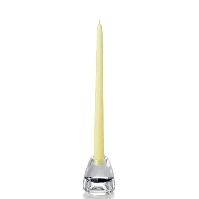 Buttercup Yellow Hand-Dipped Taper Candles - Box of 12 | Unscented