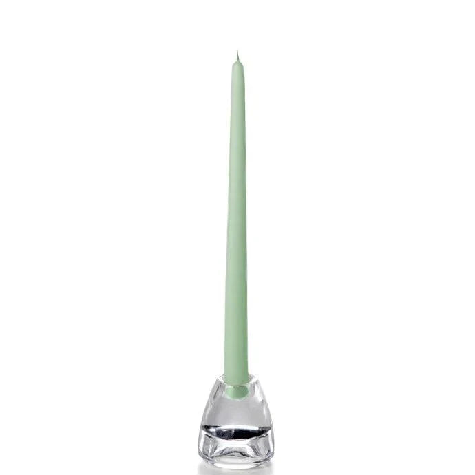 Sage Hand-Dipped Tapered Candle - Box of 12 - Unscented