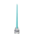 Caribbean Blue Hand-Dipped Taper Candles, Box of 12 — Unscented