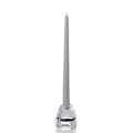 Light Grey Hand-Dipped 15" Tapered Candle - Box of 12 - Unscented
