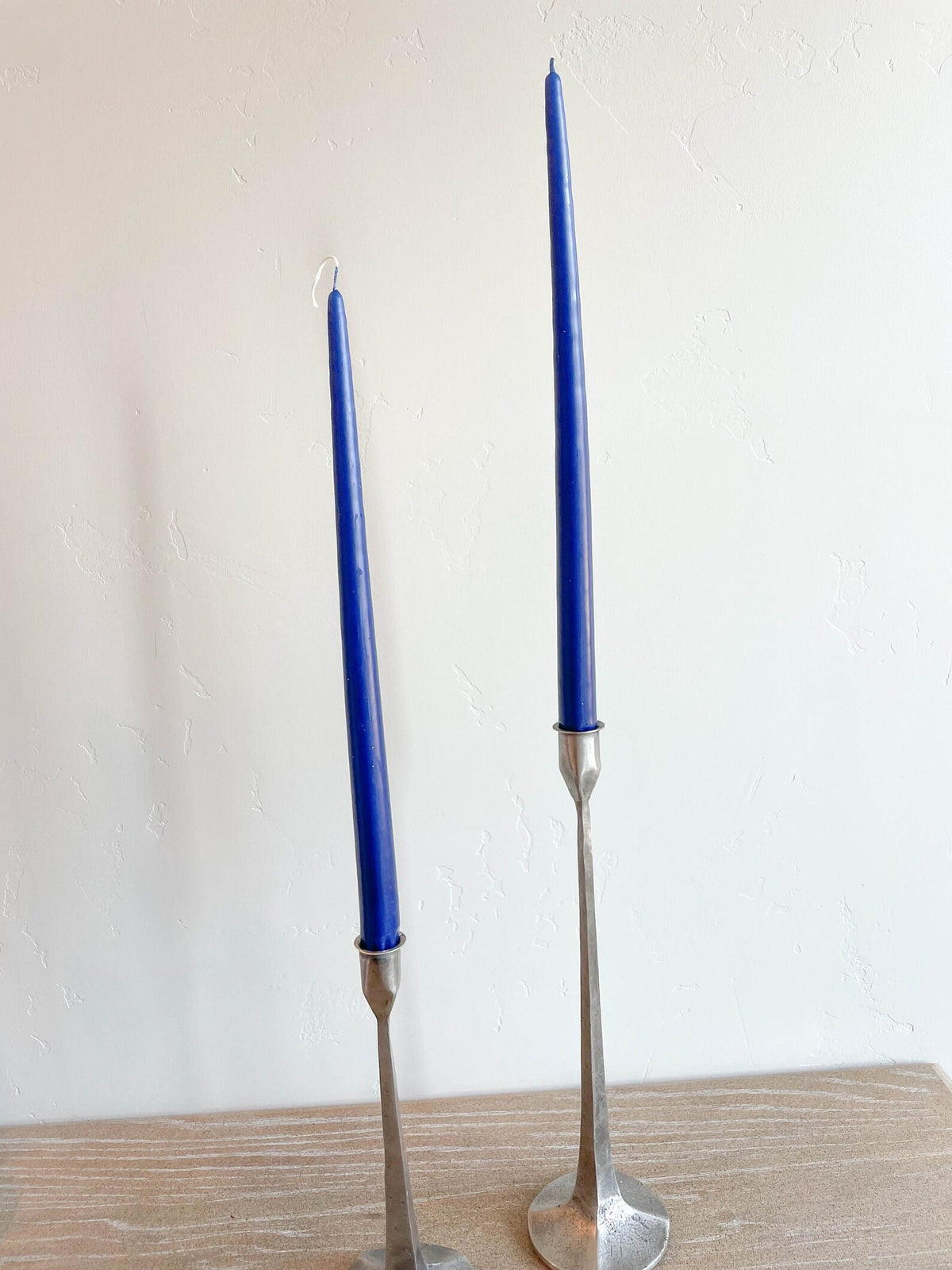 Navy Blue Hand-Dipped 15" Tapered Candle - Box of 12 - Unscented