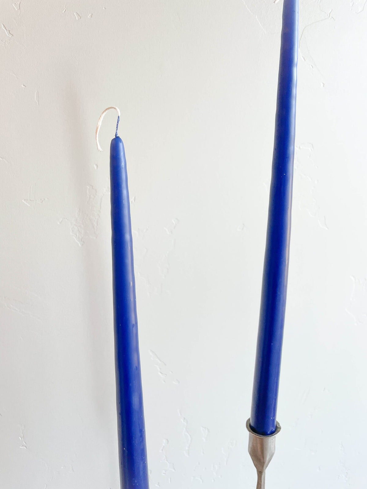 Navy Blue Hand-Dipped 15" Tapered Candle - Box of 12 - Unscented