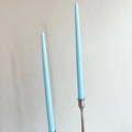 Robins Egg Blue Hand-Dipped Tapered Candle - Box of 12 - Unscented