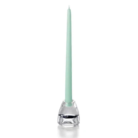 Tiffany Blue Hand-Dipped Tapered Candle - Box of 12 - Unscented