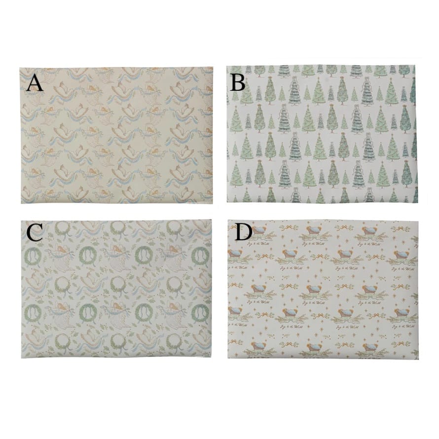 Holiday Wrapping Paper Roll – 4 Styles
