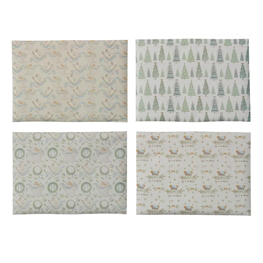 Holiday Wrapping Paper Roll – 4 Styles