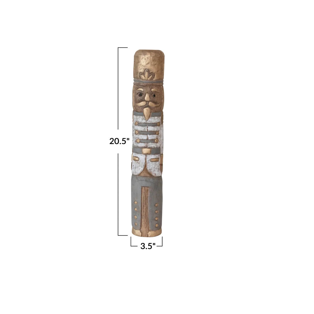 Mango wood Nutcracker Statue in 3 Sizes