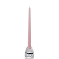 Light Rose Hand-Dipped Tapered Candle - Box of 12 - Unscented