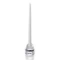 White Hand-Dipped Taper Candles - 15" Unscented - Box of 12